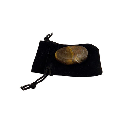 Thumb Worry Stone with Pouch