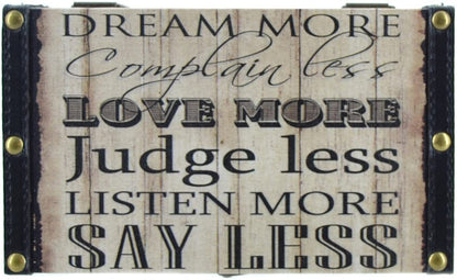 Juliana Keepsake Box Set of 2 - Typography - 'Smile More, Talk Less'