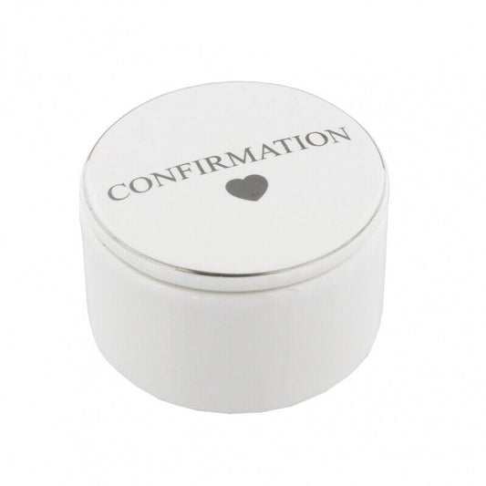 Juliana White Ceramic Trinket / Keepsake Box - Confirmation