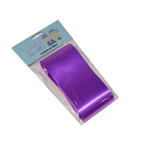 Decorative Wedding Car Ribbon, 6 Metres x 50mm, Various Colours