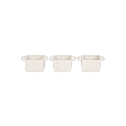 Set of 3 Ceramic Christmas Snack Bowls