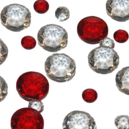 Table Scatter Crystals, Mixed Clear & Coloured, Pack of 350, Choice of Colours