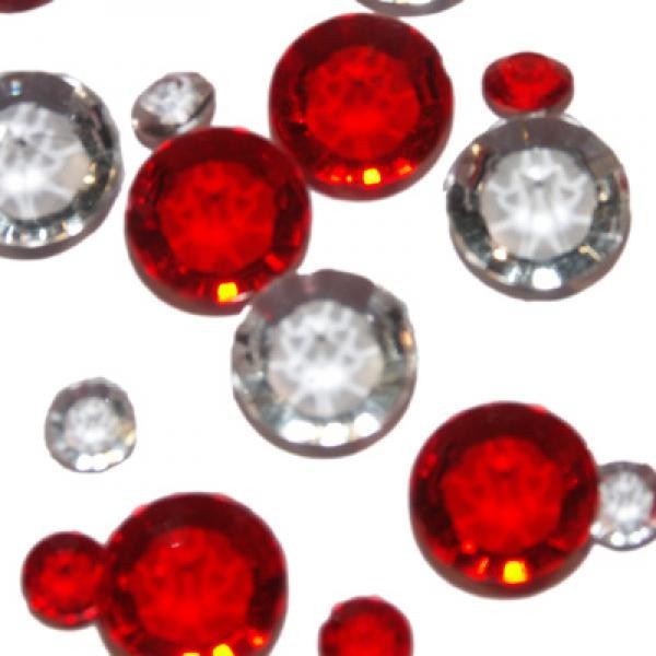 Table Scatter Crystals, Mixed Clear & Coloured, Pack of 350, Choice of Colours