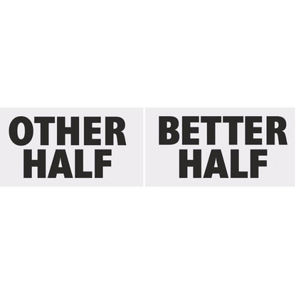 Other Half & Better Half Photo Props