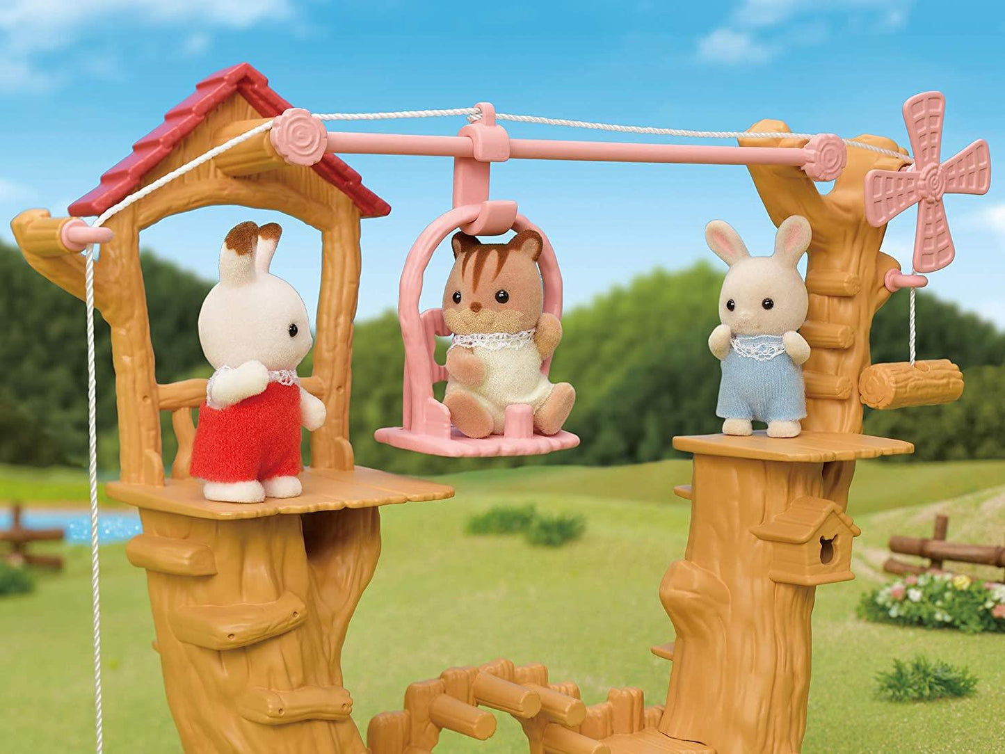 Sylvanian Families Baby Ropeway Park Toy Playset for Ages 3 and Up