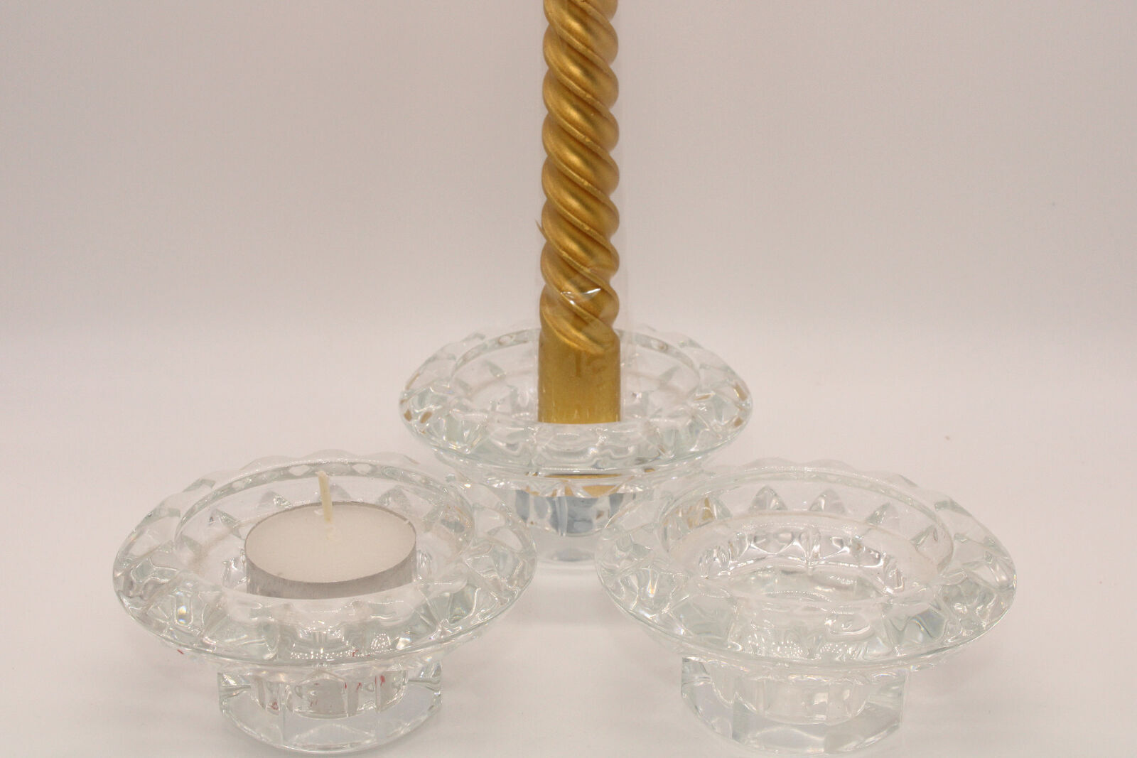 Round Crystal Tealight / Candle Holder
