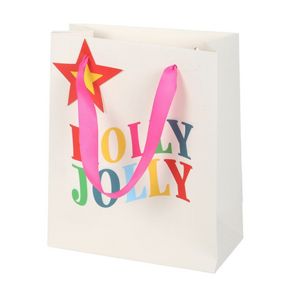 23cm Holly Jolly Gift Bag