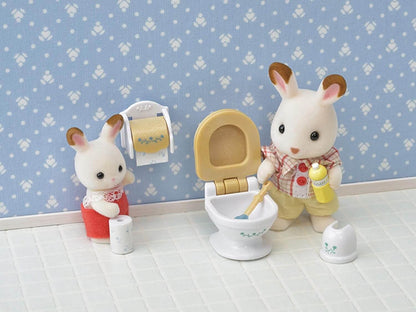 Sylvanian Families Country Bathroom Furniture Playset for Age 3 and Up