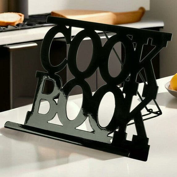 Alpha Black Enamel Cook Book Stand