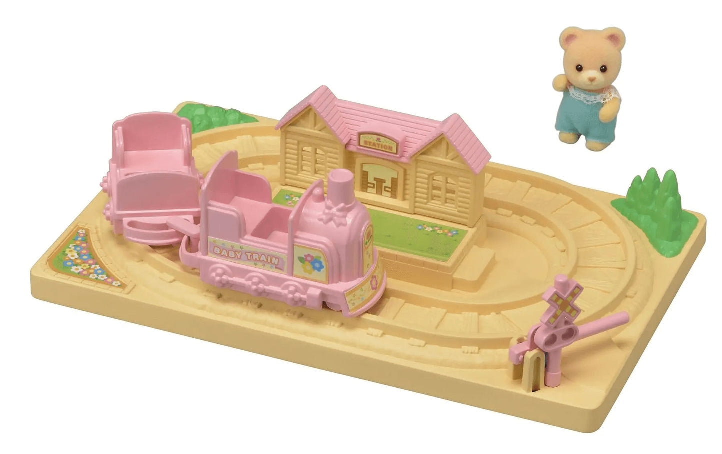 Sylvanian Families Baby Choo-Choo Train Toy Playset for Ages 3 and Up