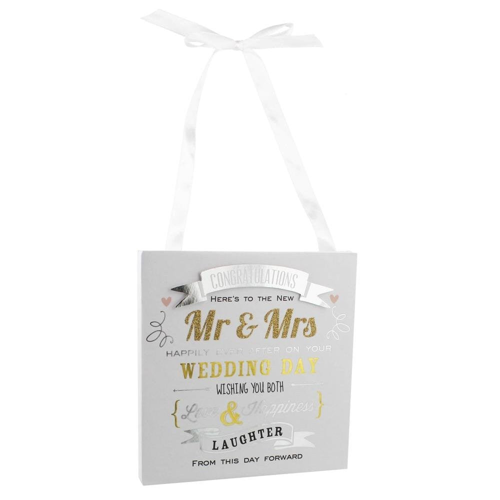 Wedding Congratulation Wall Plaque Gift