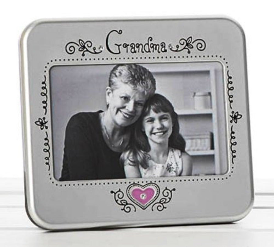 Grandma Photo Frame with Pink Heart