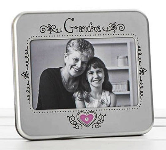 Grandma Photo Frame with Pink Heart