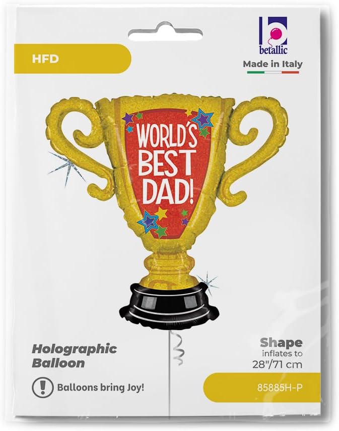 World's Best Dad Trophy - 84 cm Balloon