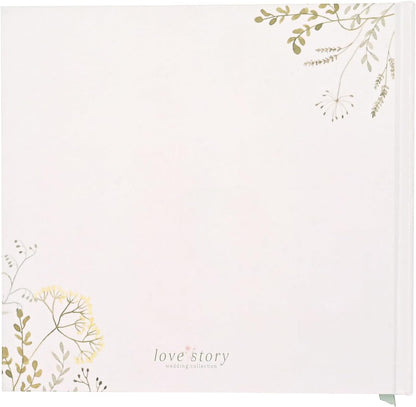 Love Story - Wildflower Wedding Album - Keepsake Picture/Photo Album Perfect for Engagement/Bridal Shower
