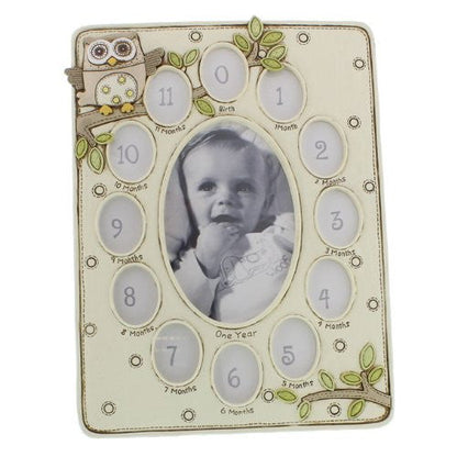 Juliana Baby Noahs Ark Resin 13 Aperture Frame Owl