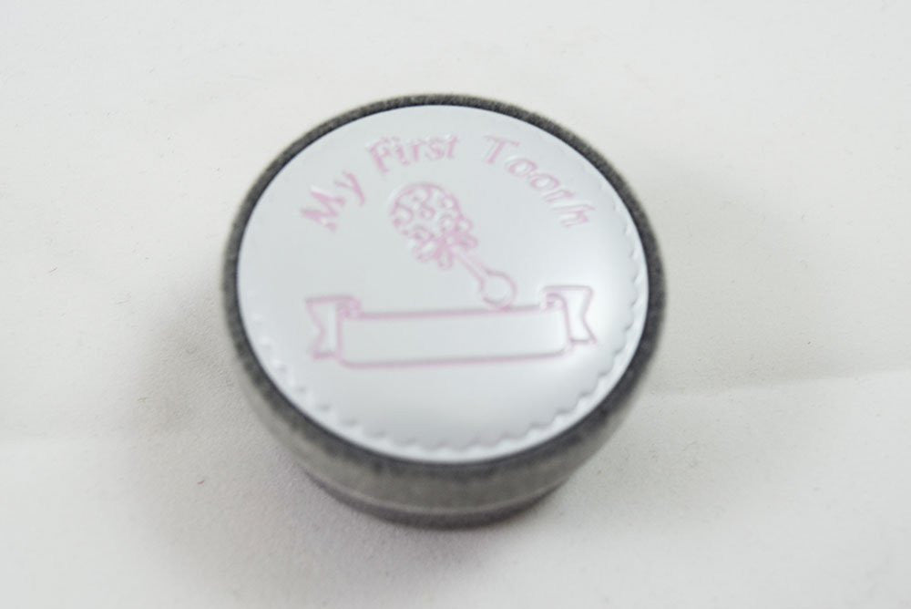 Its A Girl Frame My First Curl Tooth Gift Set New Baby Pink Picture Keepsake