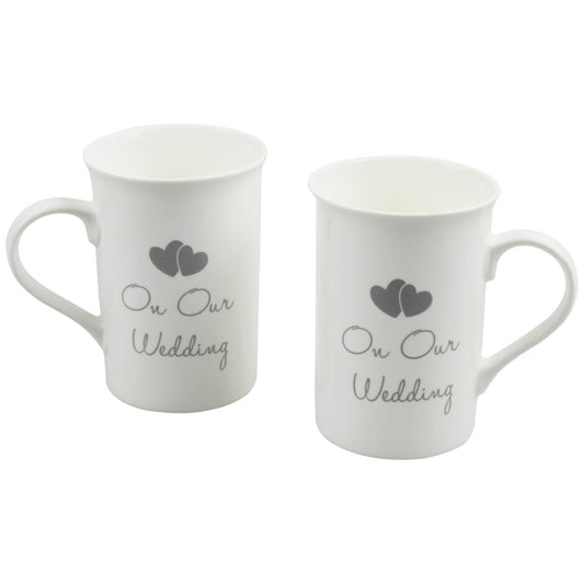 On Our Wedding - Set Of 2 Fine China Mugs