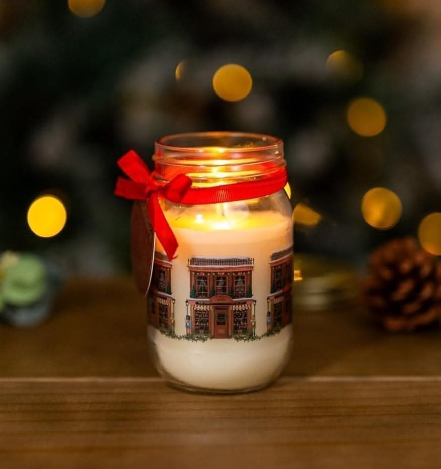 Ginger Spice and Nutmeg Candle in Glass Jar