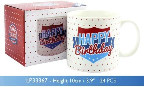 "Happy Birthday" Jumbo Ceramic Mug in Presentation Box
