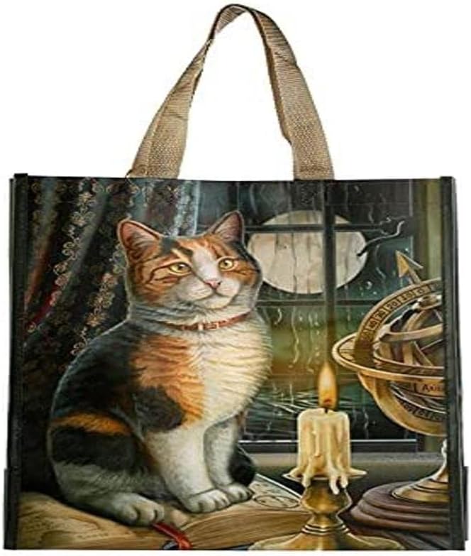 Lisa Parker Adventure Awaits Cat Shopping Bag