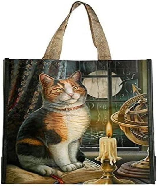 Lisa Parker Adventure Awaits Cat Shopping Bag