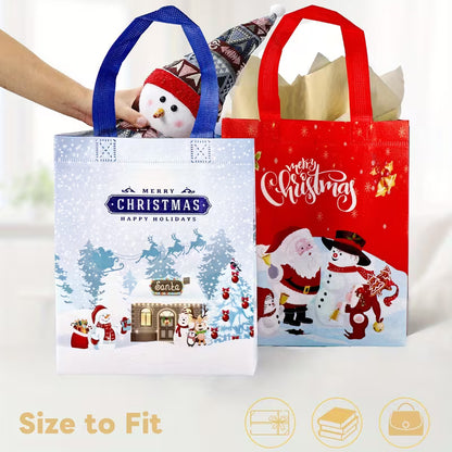 Christmas Gift Bag with Handle - Assorted Designs