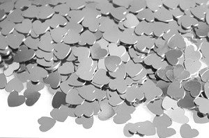 Heart Shaped Foil Table Scatter Confetti, 3mm
