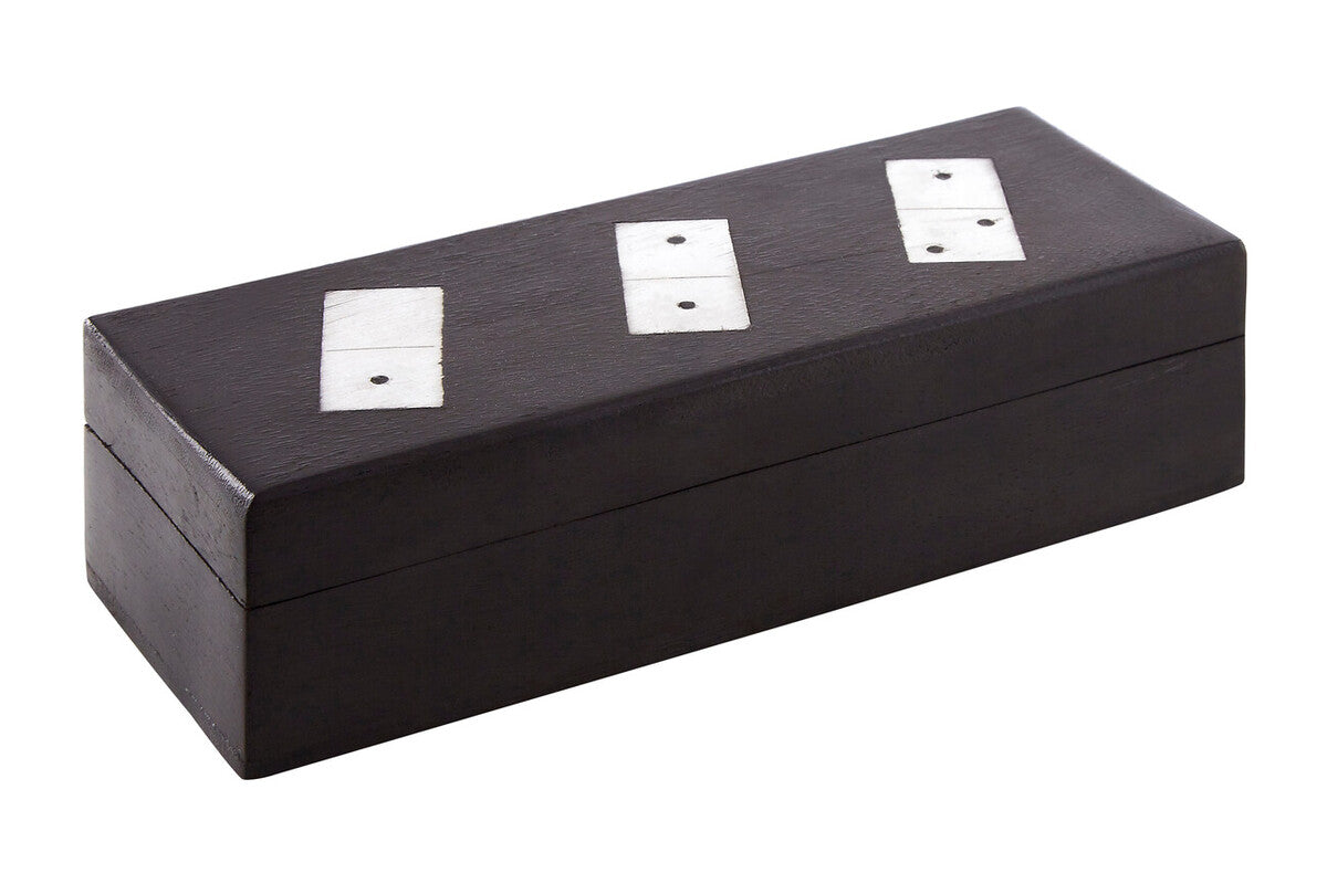 Churchill Games Black Wood Domino Set
