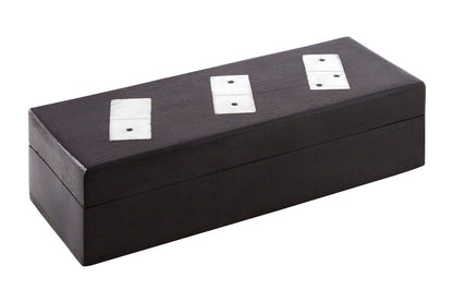 Churchill Games Black Wood Domino Set