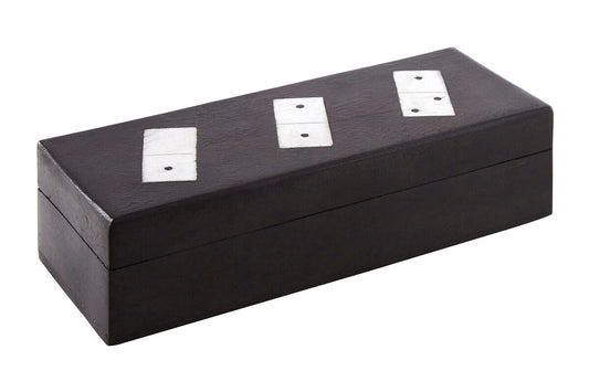 Churchill Games Black Wood Domino Set
