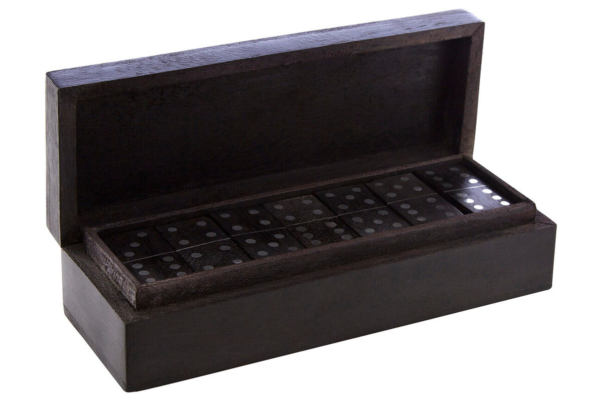 Churchill Games Black Wood Domino Set