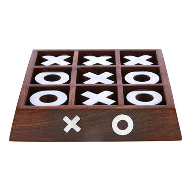 Churchill Games Sheesham Wood Noughts and Crosses Game