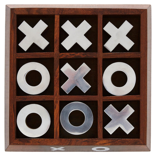 Churchill Games Sheesham Wood Noughts and Crosses Game