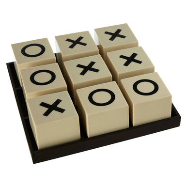 Churchill Games Large White and Black Noughts & Crosses Game