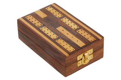 Churchill Games Sheesham Wood Cribbage Set