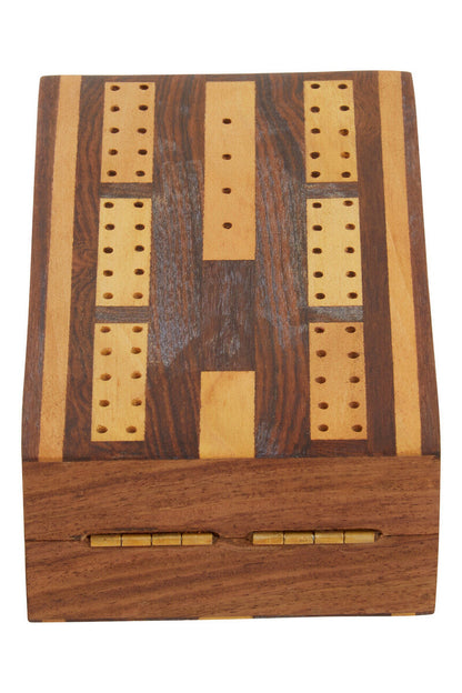 Churchill Games Sheesham Wood Cribbage Set