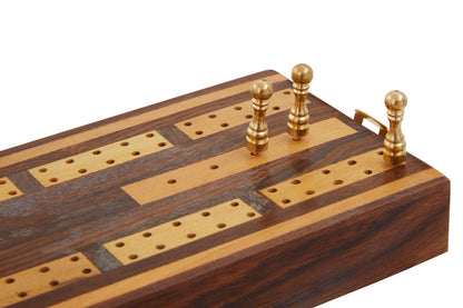 Churchill Games Sheesham Wood Cribbage Set