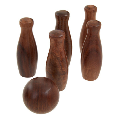 Churchill Games Sheesham Wood Skittles Set