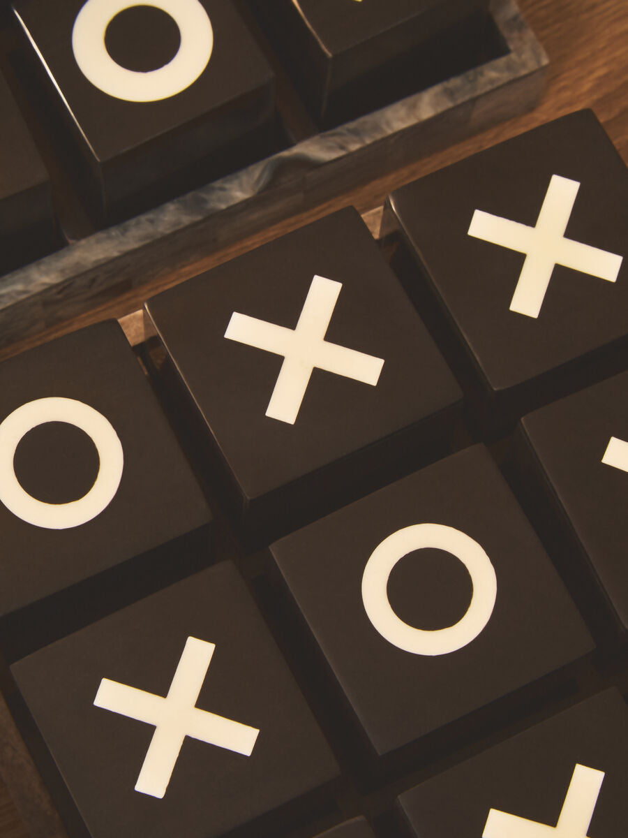 Churchill Games Grey Bone Noughts and Crosses