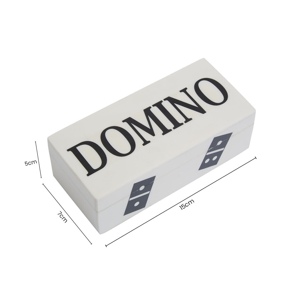 Churchill Games White and Black Domino Box