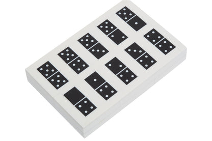 Churchill Games Black and White Rectangular Domino Box