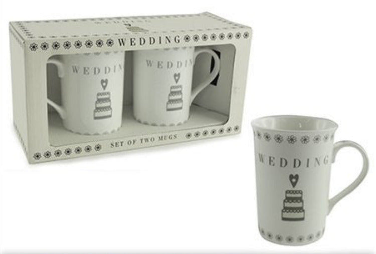 Wedding Day Mugs Gift Set