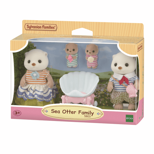 Sylvanian Families Sea Otter Family Toy Playset for Ages 3 and Up