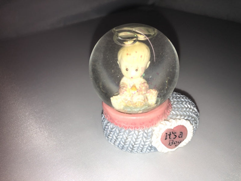 Its A Boy Glitter Globe