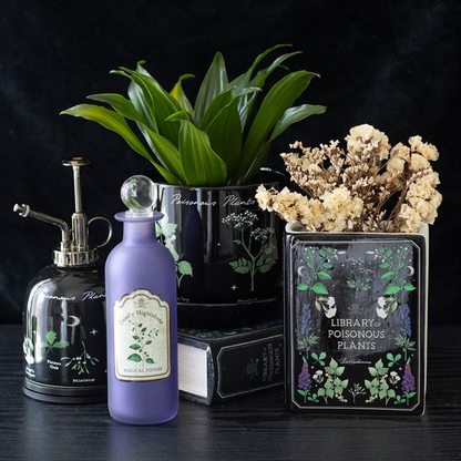 Poisonous Plants Book Shaped Vase