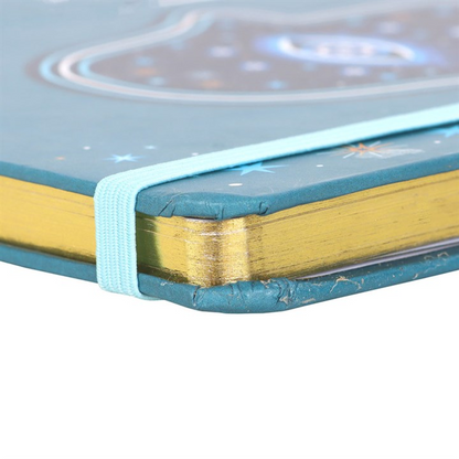 Hand of Hamsa A5 Notebook with Crystal Chip Pen