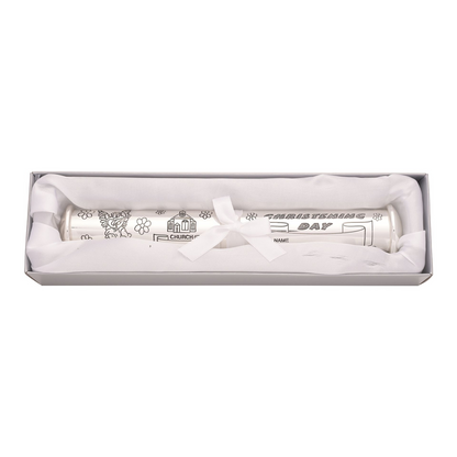 Silverplated "Christening" Day Certificate Holder