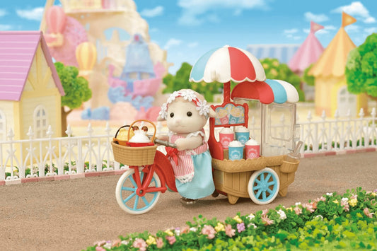 Sylvanian Families Popcorn Delivery Trike Toy Playset for Age 3 and Up