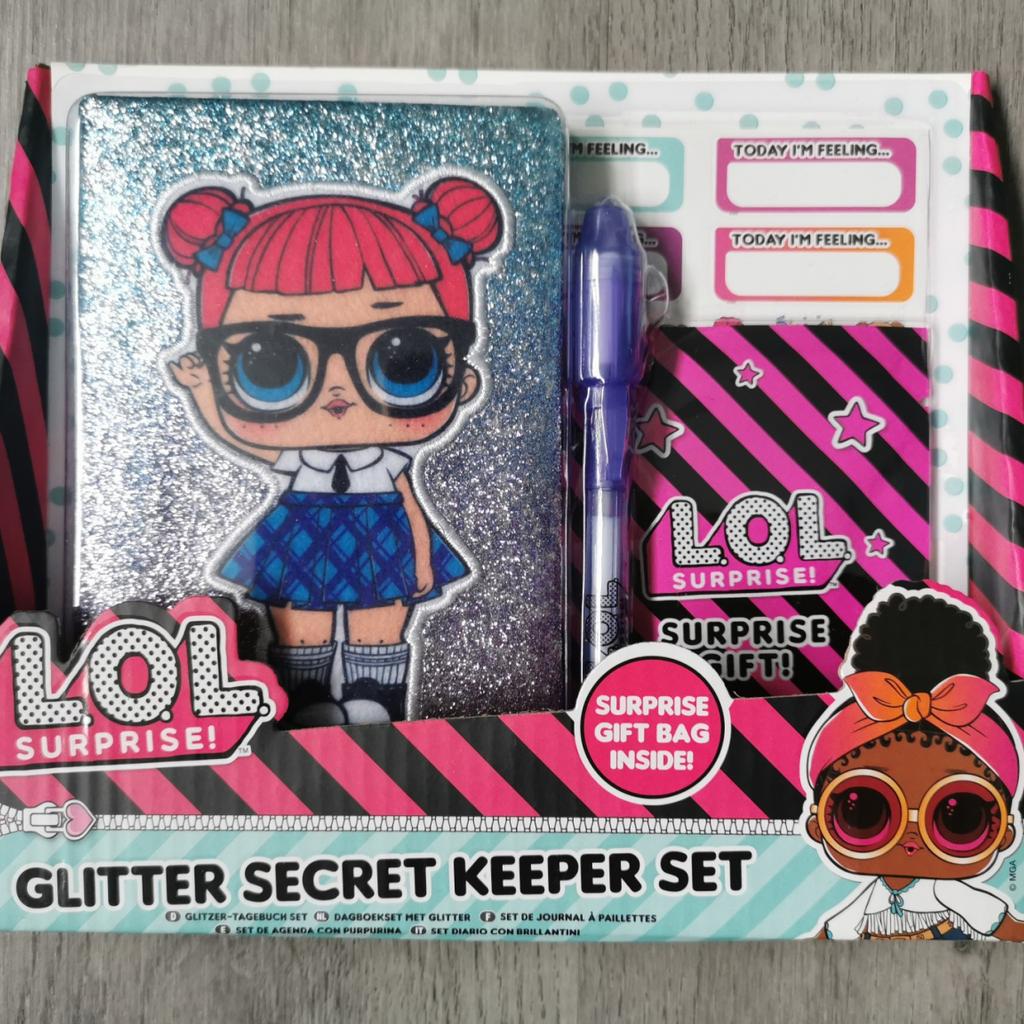 LOL Surprise Dolls Glitter Secret Keeper Diary Set